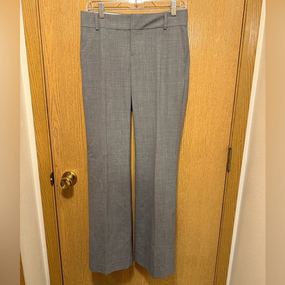 Banana Republic Gray and Cream Stretch Pants